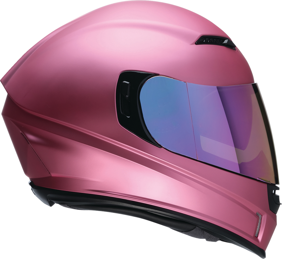 Pink satin Z1R Jackal full-face street helmet for adults, size XS, with sleek design and aerodynamic shape.
