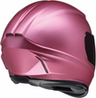 Pink satin Z1R Jackal street full face helmet, adult size XS, showing the sleek design and secure strap system.