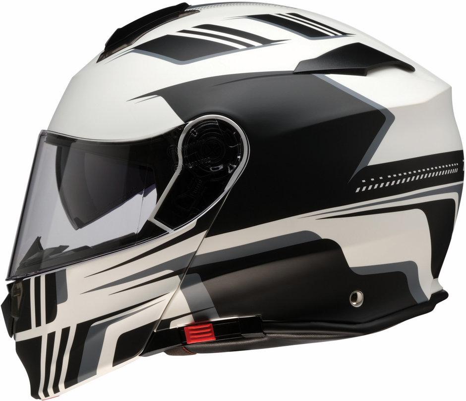 Z1R Solaris 2.0 Slater white modular street helmet, full face design, size 3XL, with ventilation and sleek exterior.