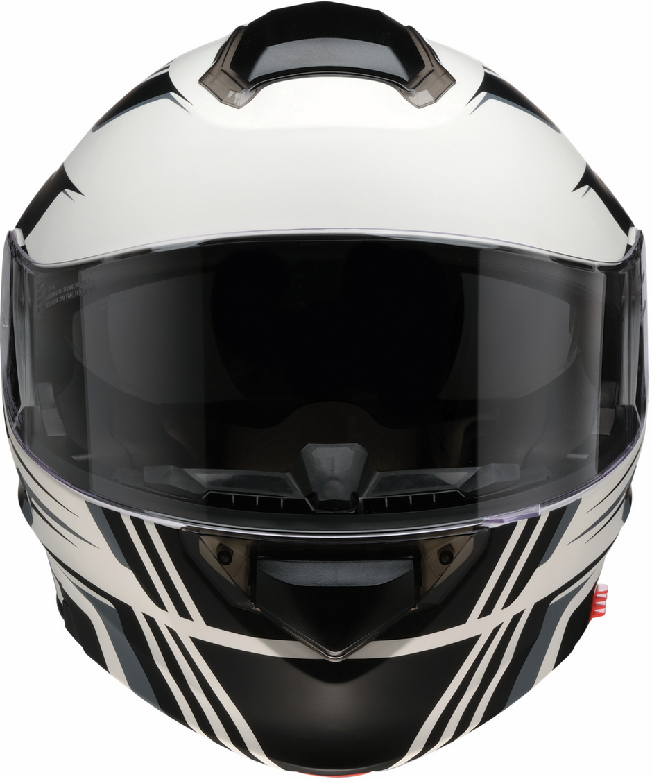 Z1R Solaris 2.0 Slater white modular street helmet with 3XL size, full face design, featuring a sleek aerodynamic look.