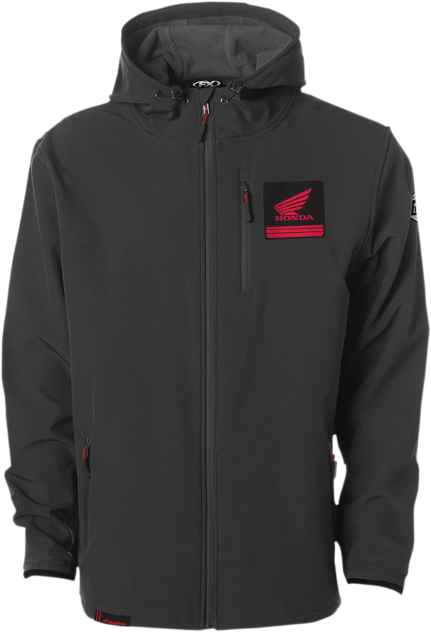 FACTORY EFFEX Honda Track Jacket - Black - XL 22-85316