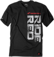 FACTORY EFFEX Honda Ride Red Vertical T-Shirt - Black - Medium 16-88310