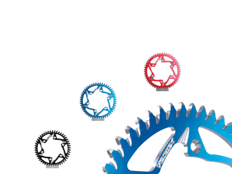 Vortex Racing Aluminum Rear Sprocket 520 45 Tooth- Red