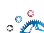 Vortex Racing Aluminum Rear Sprocket 520 45 Tooth- Red