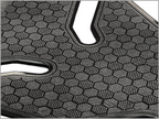Ultra Thin Tank Pad Hexagons Black