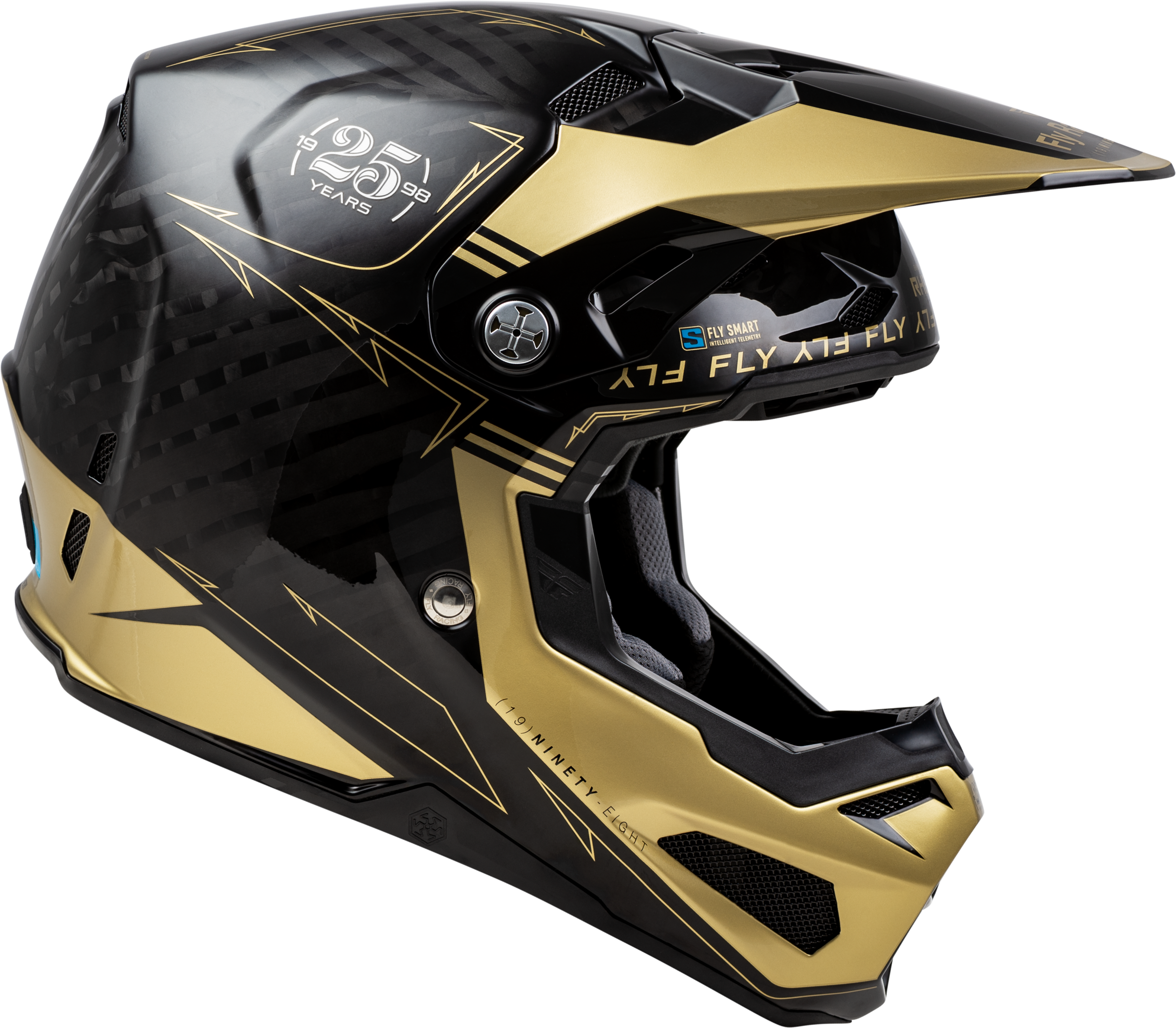 Youth Formula S Carbon Legacy Helmet Black/Gold Yl