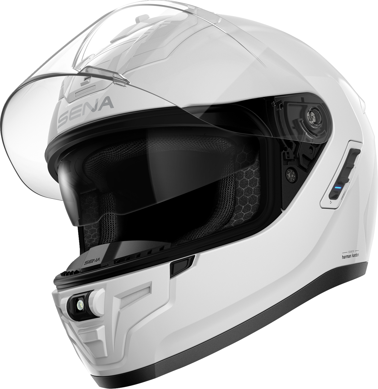 SENA Phantom Helmet - Gloss White - Large PHANTOM-GW00L3