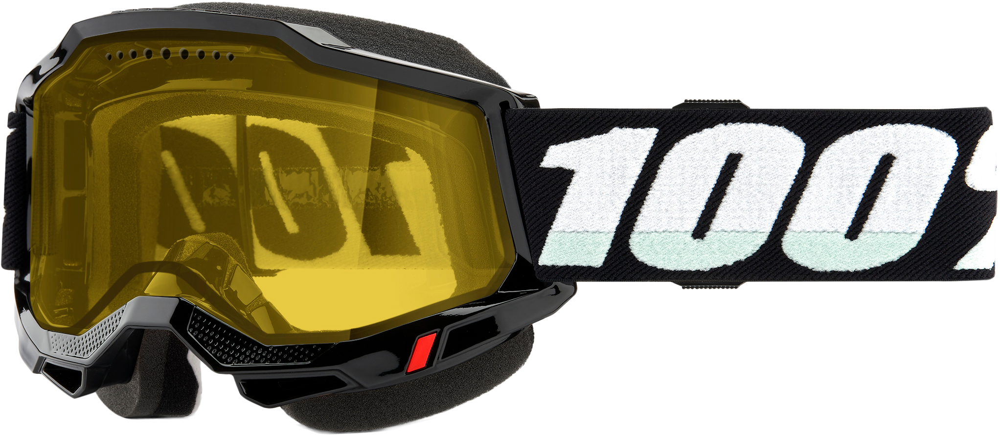 Accuri 2 Snowmobile Goggle Black W/ Yellow Lens