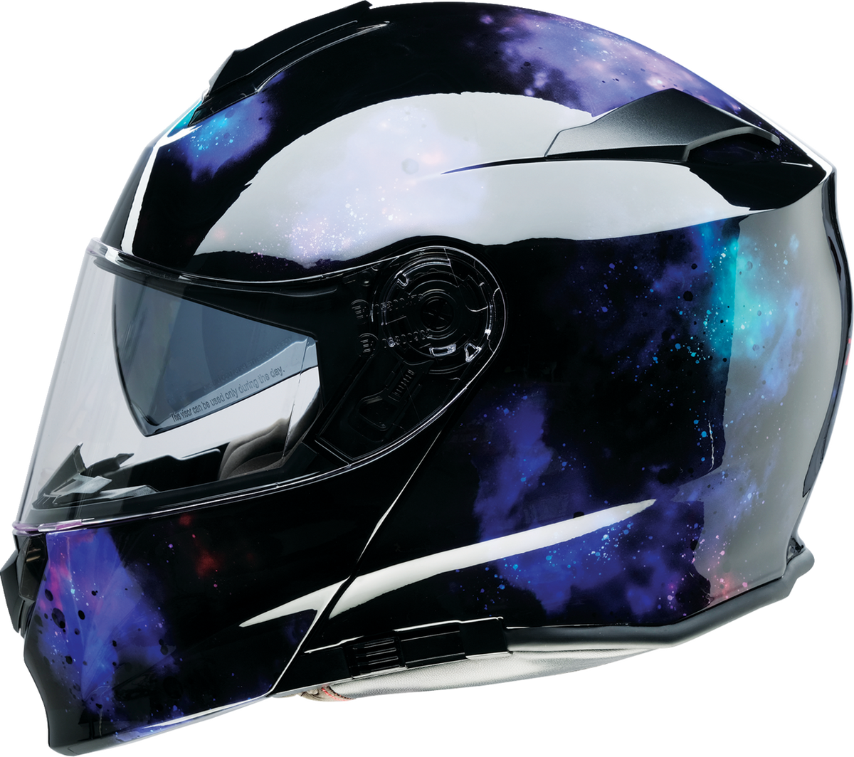 Z1R Solaris 2.0 Infinix black modular street helmet with 3XL size, featuring a full face design and venting system.