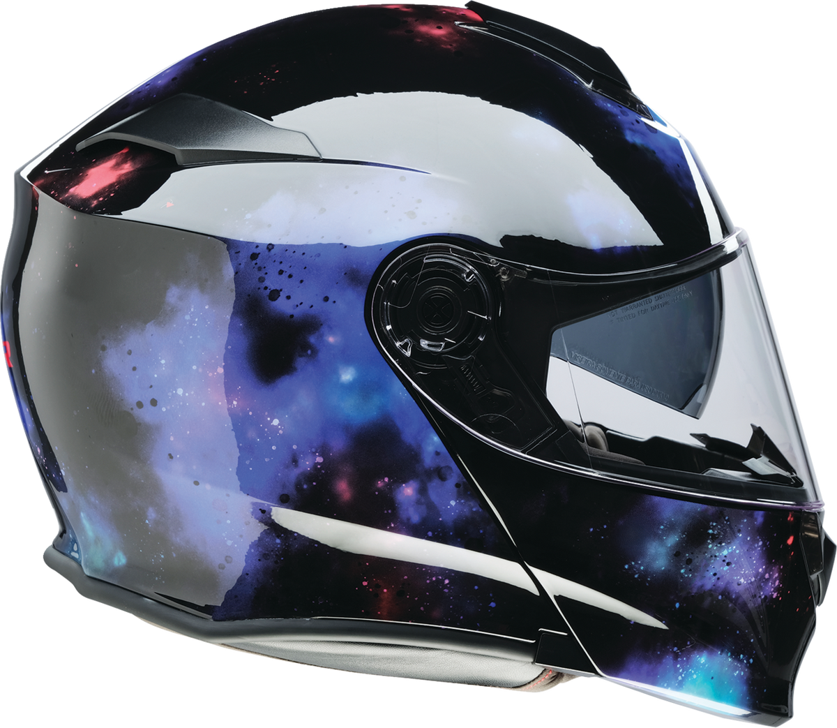 Z1R Solaris 2.0 Infinix black modular street helmet, full face design, 3XL size, showing sleek helmet with vent details.