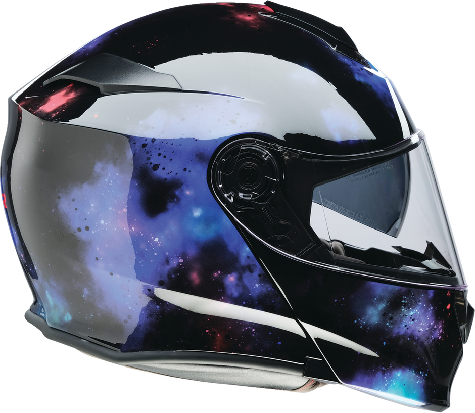 Z1R Solaris 2.0 Infinix black modular street helmet, full face design, 3XL size, showing sleek helmet with vent details.
