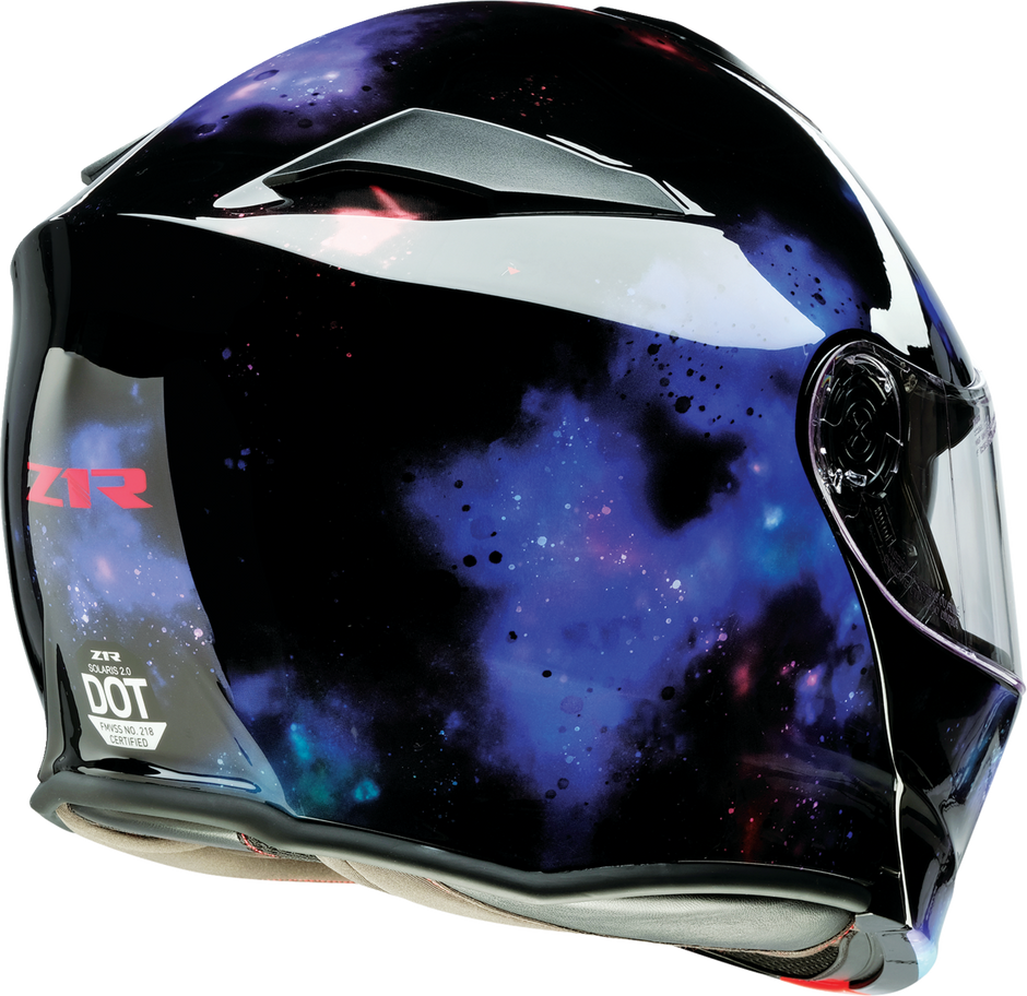 Z1R Solaris 2.0 Infinix black modular street helmet, full face design, size 3XL, showing sleek helmet with vent details