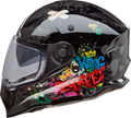 Z1R Nemesis Gray Street Full Face Helmet for adults, large size, with aerodynamic design and ventilation features.