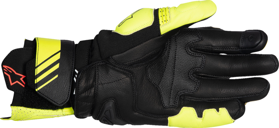 ALPINESTARS GP Plus R V3 Leather Gloves - Fluo Yellow/Black - Medium 3550825-551-M