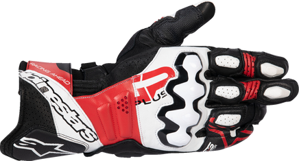 ALPINESTARS GP Plus R V3 Leather Gloves - Black/White/Bright Red - Large 3550825-1304-L