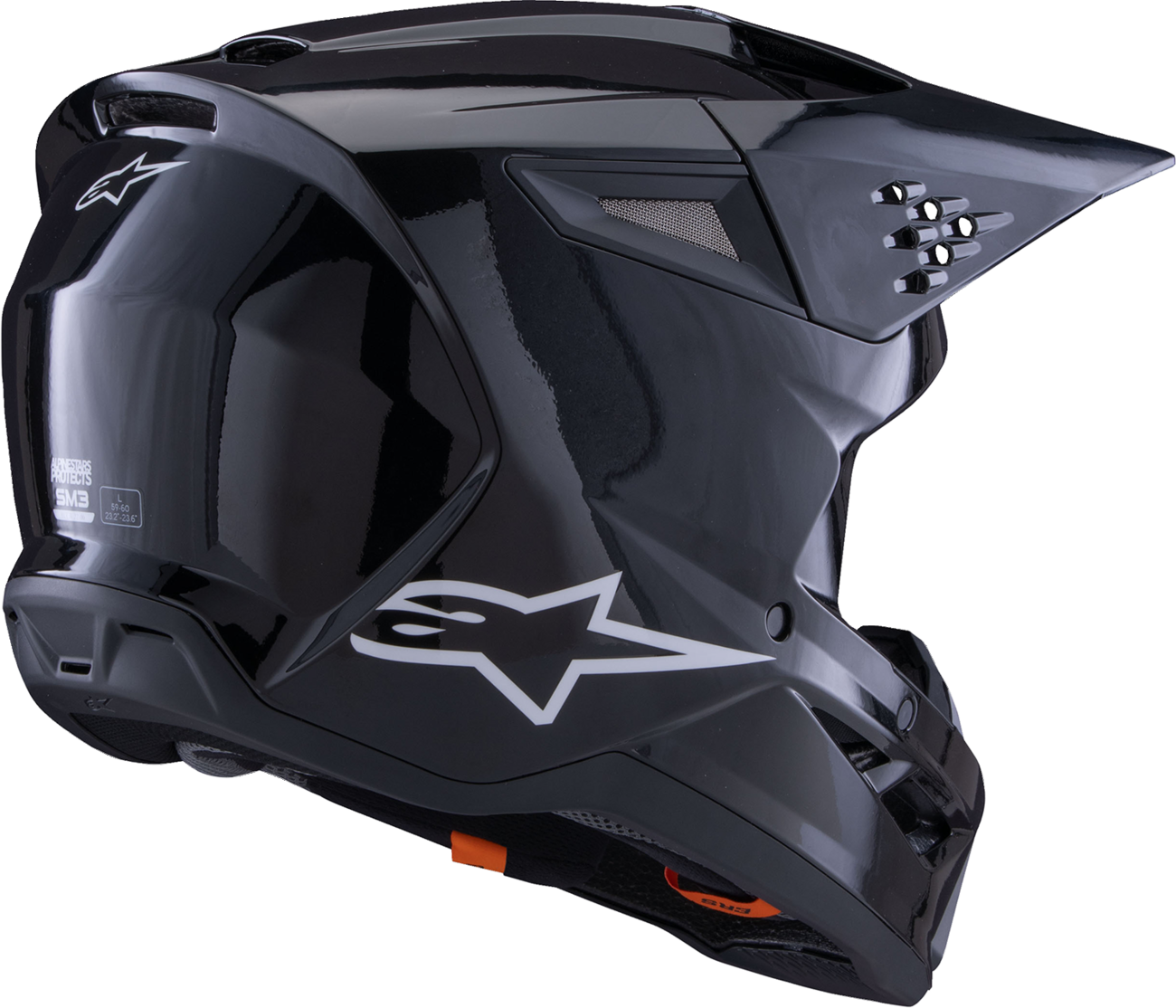 ALPINESTARS SM3 Helmet - Solid - Gloss Black - 2XL 8300326-1180-XXL