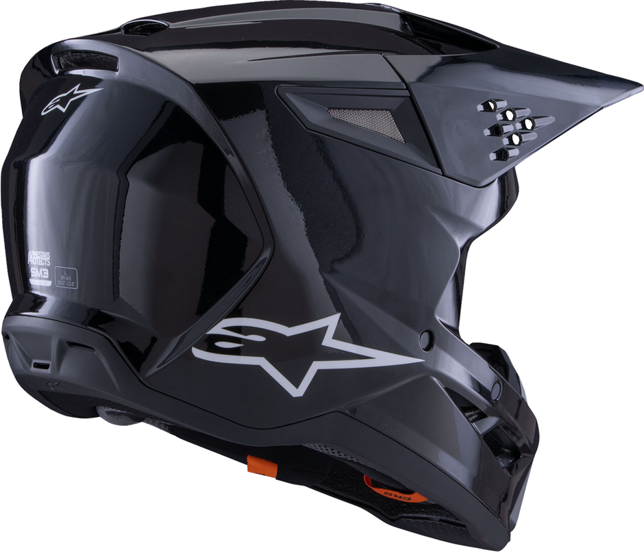 ALPINESTARS SM3 Helmet - Solid - Gloss Black - 2XL 8300326-1180-XXL