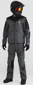 THOR Terrain over-the-boot ATV pants in charcoal color, US size 36, with durable offroad riding features.