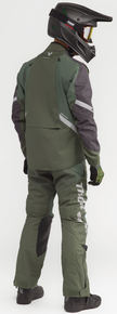 THOR Terrain over-the-boot ATV pants in army and charcoal colors, US size 30, designed for off-road riding.