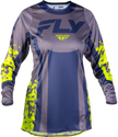 Women's Lite Flake Jersey Lavendar/Blue/Yellow Lg