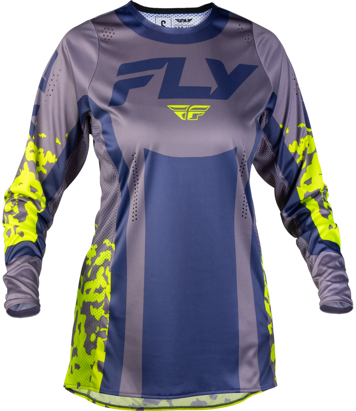 Women's Lite Flake Jersey Lavendar/Blue/Yellow Sm