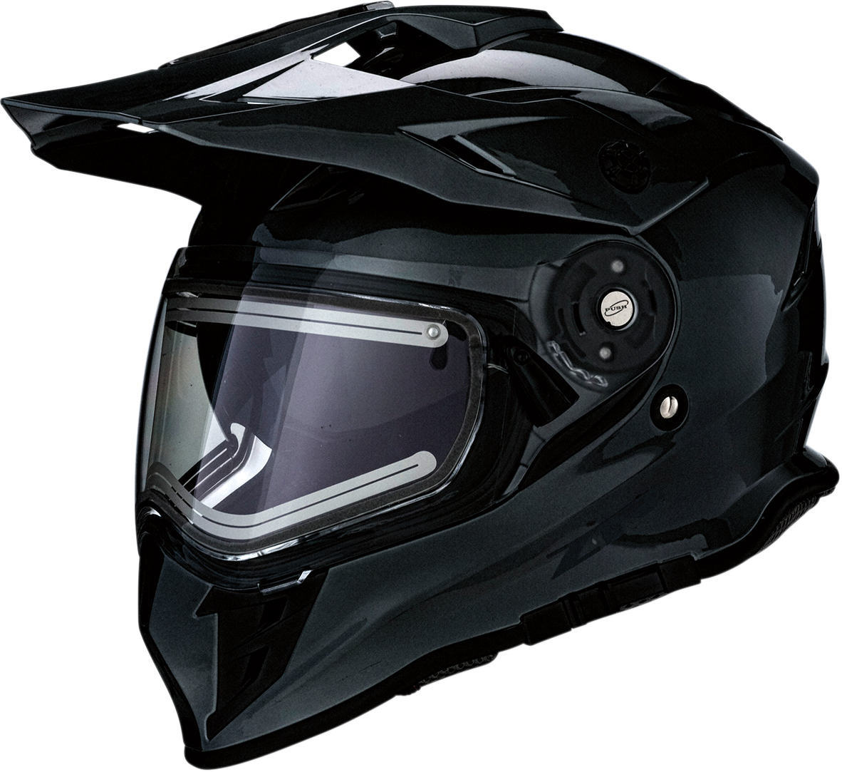 Z1R Range 2.0 Electric Snow Helmet in black, full face design for adults, dual pane visor, XS size, outdoor winter sports gear
