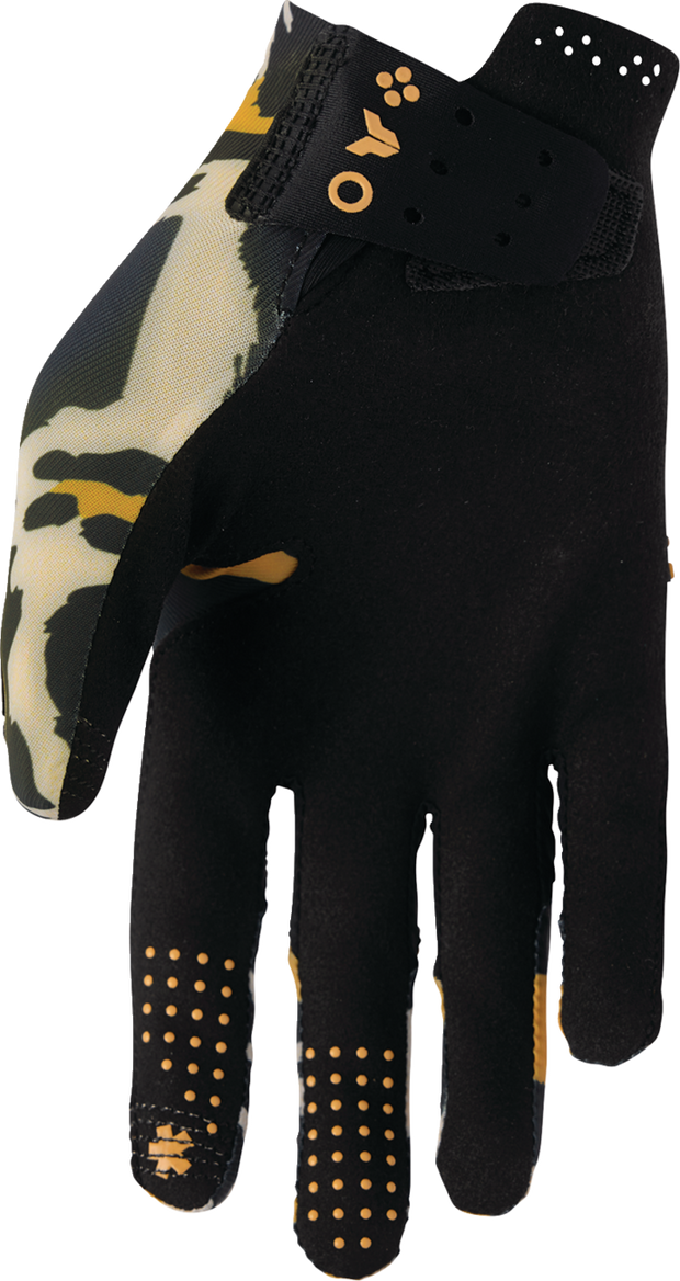THOR Women's Sportmode Cheetah Gloves - Tan/Black - Small 3331-0308