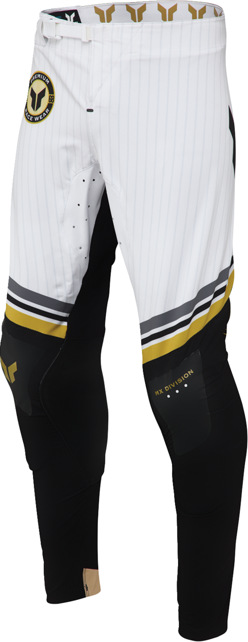 THOR Sportmode Baller Pants in black and gold for off-road ATV riding, US size 32, with durable fabric and sporty design.