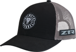 Black Z1R H and A Hat from the Headwear Group, featuring a stylish design and adjustable fit.