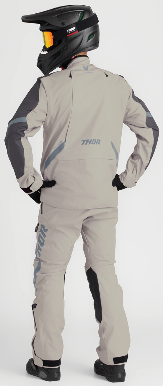 THOR Terrain off-road ATV pants in sand color, US size 36, designed for durable riding and outdoor adventures.