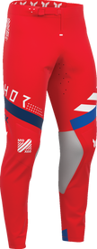 Red THOR Sportmode Synth offroad ATV pants in US 36 size, featuring durable fabric and sporty design.