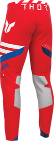 Red THOR Sportmode Synth Pants for offroad ATV riding, US size 36, featuring durable fabric and sporty design.