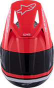 ALPINESTARS SM3 Helmet - Radium - Gloss Black/Red Fluo/White - Medium 8300826-1553-M