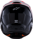 ALPINESTARS SM3 Helmet - Radium - Gloss Black/Red Fluo/White - Medium 8300826-1553-M