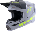 ALPINESTARS SM3 Helmet - Radium - Matte Gray/Black/Yellow Fluo - Large 8300826-9510-L