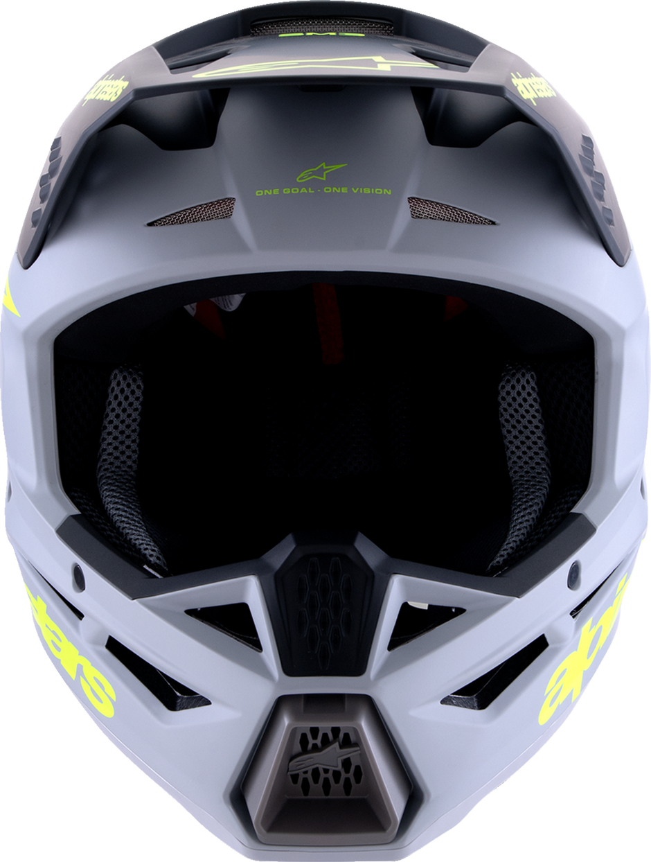 ALPINESTARS SM3 Helmet - Radium - Matte Gray/Black/Yellow Fluo - Large 8300826-9510-L