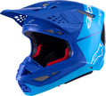 ALPINESTARS Supertech M10 Helmet - Flood - MIPS® - Blue/Black Carbon - Small 8301023-7282-S