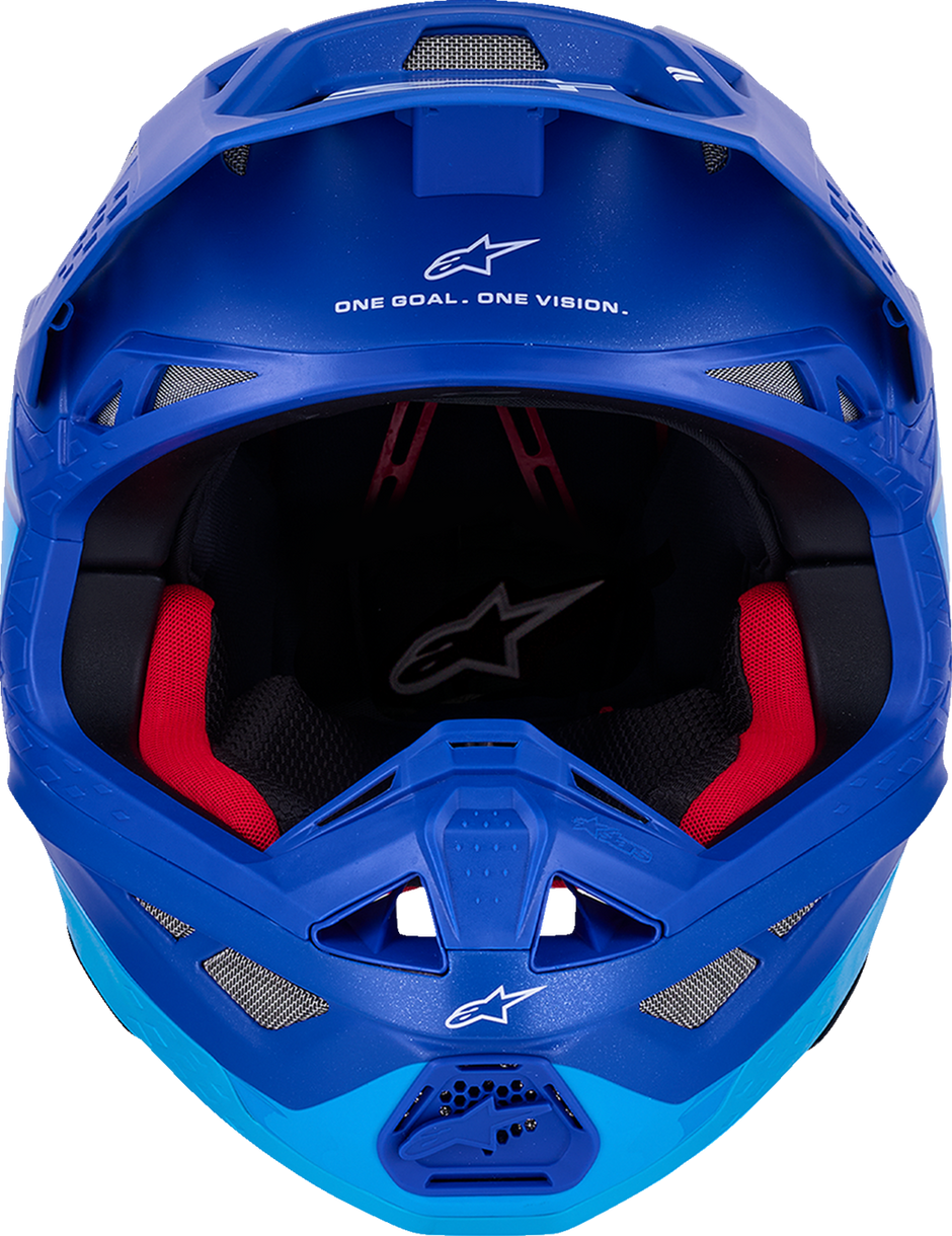 ALPINESTARS Supertech M10 Helmet - Flood - MIPS® - Blue/Black Carbon - Small 8301023-7282-S