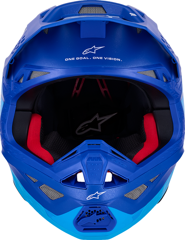 ALPINESTARS Supertech M10 Helmet - Flood - MIPS® - Blue/Black Carbon - Small 8301023-7282-S