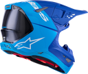 ALPINESTARS Supertech M10 Helmet - Flood - MIPS® - Blue/Black Carbon - Small 8301023-7282-S