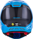 ALPINESTARS Supertech M10 Helmet - Flood - MIPS® - Blue/Black Carbon - Small 8301023-7282-S
