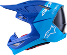 ALPINESTARS Supertech M10 Helmet - Flood - MIPS® - Blue/Black Carbon - Small 8301023-7282-S