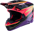 ALPINESTARS Supertech M10 Helmet - MIPS® - Era - Gloss Pink/Violet/Yellow Fluo - Medium 8301223-3145-M
