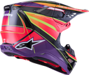 ALPINESTARS Supertech M10 Helmet - MIPS® - Era - Gloss Pink/Violet/Yellow Fluo - Medium 8301223-3145-M