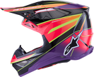 ALPINESTARS Supertech M10 Helmet - MIPS® - Era - Gloss Pink/Violet/Yellow Fluo - Medium 8301223-3145-M