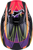 ALPINESTARS Supertech M10 Helmet - MIPS® - Era - Gloss Pink/Violet/Yellow Fluo - Medium 8301223-3145-M