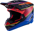 ALPINESTARS Supertech M10 Helmet - MIPS® - Era - Gloss Blue/Red/Yellow Fluo - Small 8301223-7356-S