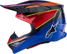 ALPINESTARS Supertech M10 Helmet - MIPS® - Era - Gloss Blue/Red/Yellow Fluo - Small 8301223-7356-S