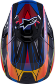 ALPINESTARS Supertech M10 Helmet - MIPS® - Era - Gloss Blue/Red/Yellow Fluo - Small 8301223-7356-S