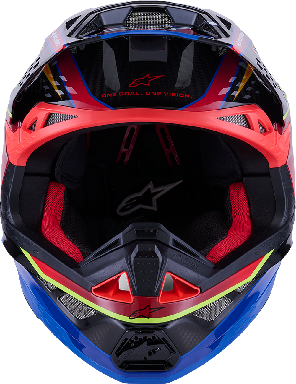 ALPINESTARS Supertech M10 Helmet - MIPS® - Era - Gloss Blue/Red/Yellow Fluo - Small 8301223-7356-S